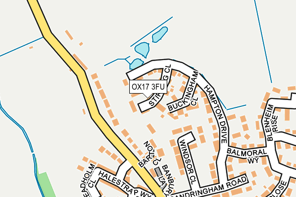 OX17 3FU map - OS OpenMap – Local (Ordnance Survey)