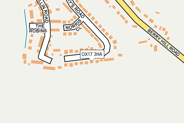 OX17 3HA map - OS OpenMap – Local (Ordnance Survey)