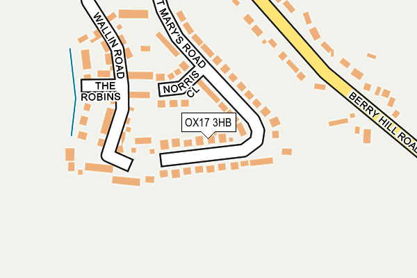 OX17 3HB map - OS OpenMap – Local (Ordnance Survey)