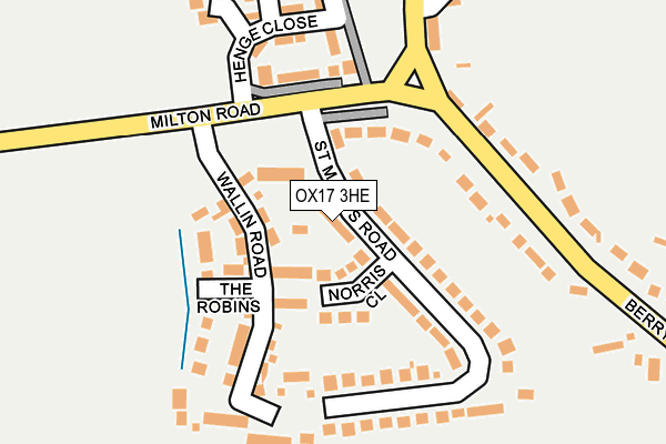 OX17 3HE map - OS OpenMap – Local (Ordnance Survey)