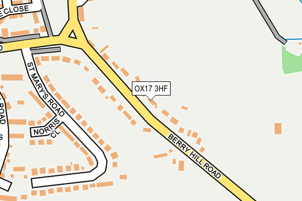 OX17 3HF map - OS OpenMap – Local (Ordnance Survey)