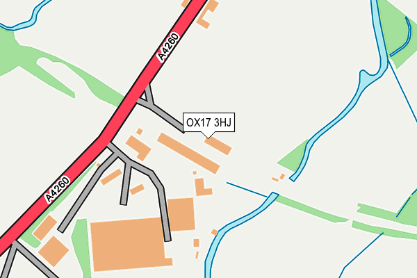OX17 3HJ map - OS OpenMap – Local (Ordnance Survey)