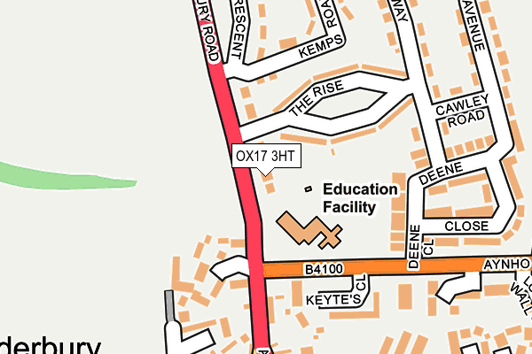 OX17 3HT map - OS OpenMap – Local (Ordnance Survey)