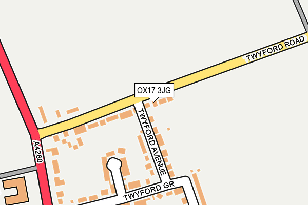 OX17 3JG map - OS OpenMap – Local (Ordnance Survey)
