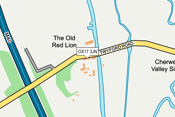 OX17 3JN map - OS OpenMap – Local (Ordnance Survey)