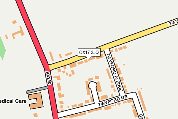 OX17 3JQ map - OS OpenMap – Local (Ordnance Survey)