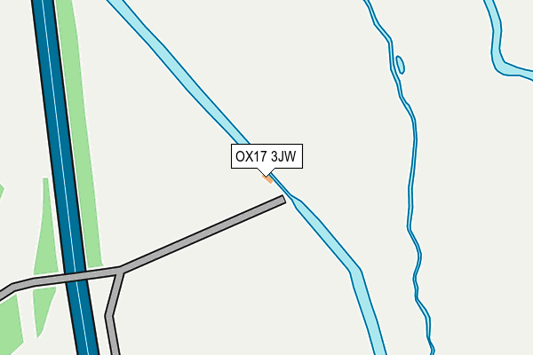 OX17 3JW map - OS OpenMap – Local (Ordnance Survey)