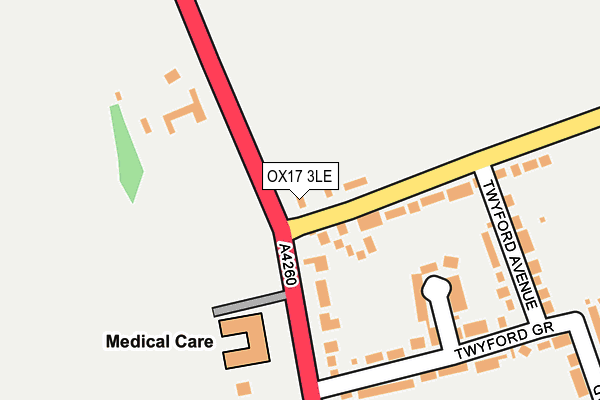 OX17 3LE map - OS OpenMap – Local (Ordnance Survey)
