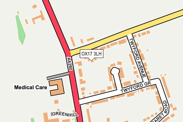 OX17 3LH map - OS OpenMap – Local (Ordnance Survey)