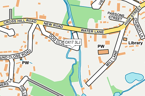 OX17 3LJ map - OS OpenMap – Local (Ordnance Survey)
