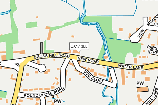 OX17 3LL map - OS OpenMap – Local (Ordnance Survey)