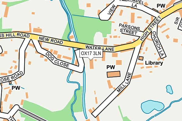 OX17 3LN map - OS OpenMap – Local (Ordnance Survey)