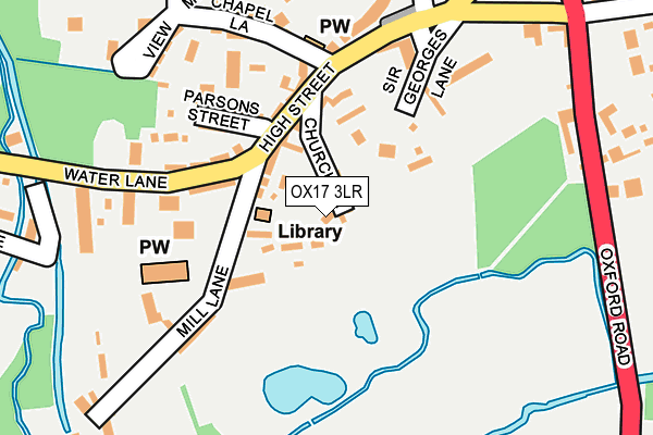OX17 3LR map - OS OpenMap – Local (Ordnance Survey)