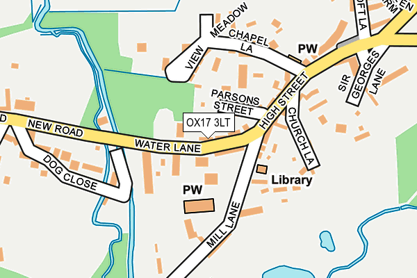 OX17 3LT map - OS OpenMap – Local (Ordnance Survey)