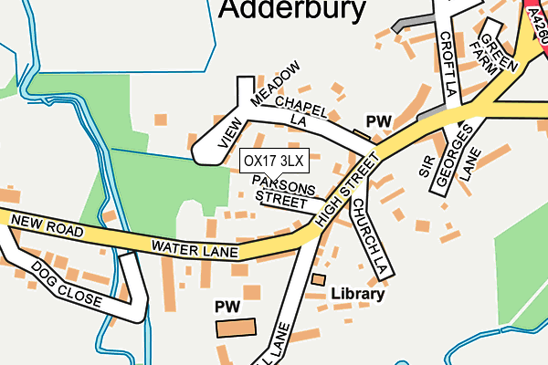 OX17 3LX map - OS OpenMap – Local (Ordnance Survey)