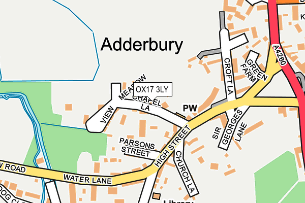 OX17 3LY map - OS OpenMap – Local (Ordnance Survey)