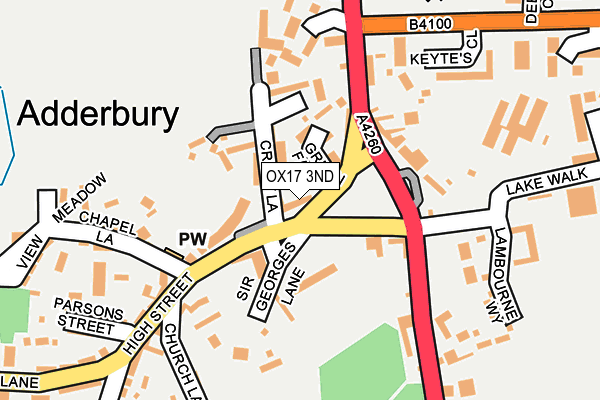 OX17 3ND map - OS OpenMap – Local (Ordnance Survey)