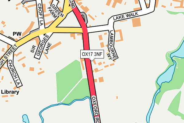 OX17 3NF map - OS OpenMap – Local (Ordnance Survey)