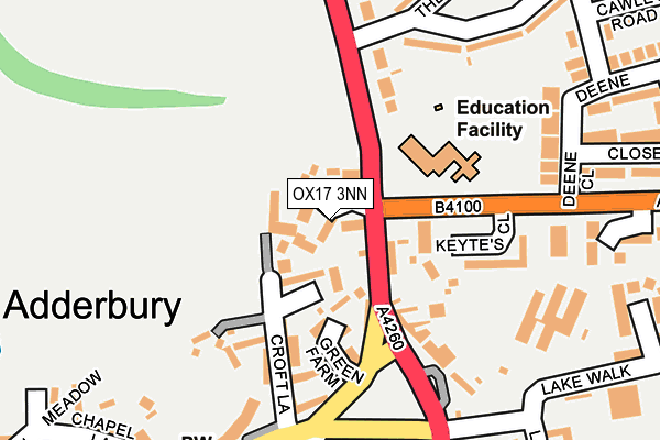 OX17 3NN map - OS OpenMap – Local (Ordnance Survey)