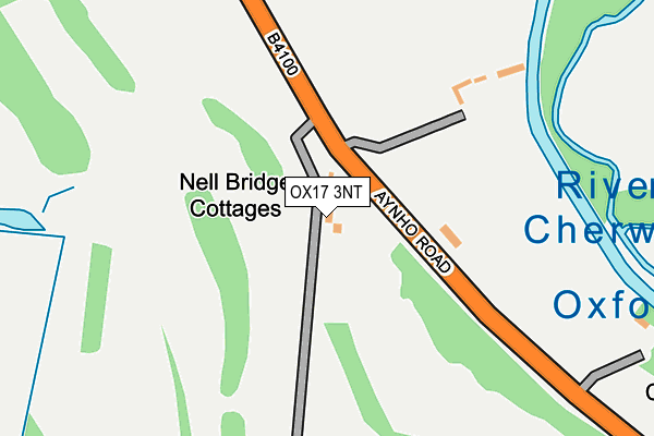 OX17 3NT map - OS OpenMap – Local (Ordnance Survey)