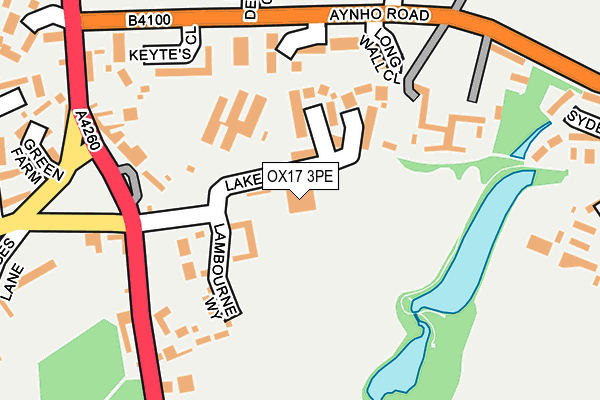 OX17 3PE map - OS OpenMap – Local (Ordnance Survey)