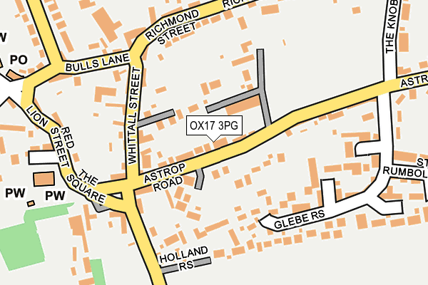 OX17 3PG map - OS OpenMap – Local (Ordnance Survey)