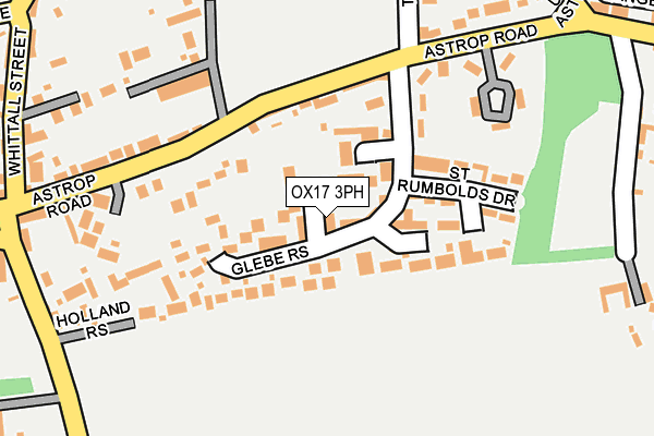 OX17 3PH map - OS OpenMap – Local (Ordnance Survey)