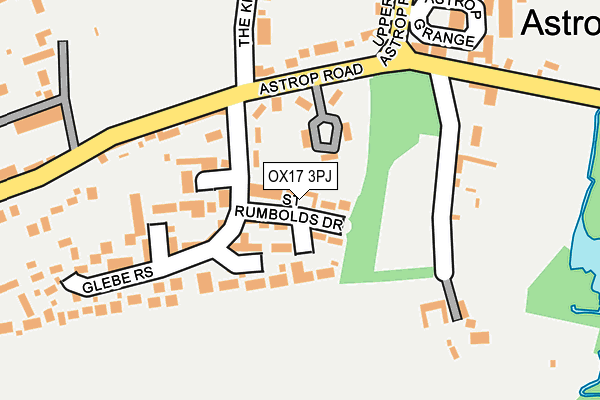 OX17 3PJ map - OS OpenMap – Local (Ordnance Survey)