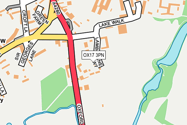 OX17 3PN map - OS OpenMap – Local (Ordnance Survey)