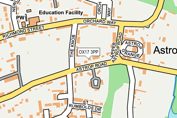 OX17 3PP map - OS OpenMap – Local (Ordnance Survey)