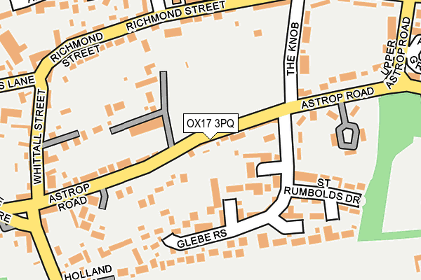 OX17 3PQ map - OS OpenMap – Local (Ordnance Survey)