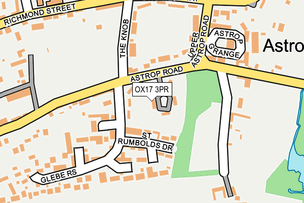 OX17 3PR map - OS OpenMap – Local (Ordnance Survey)