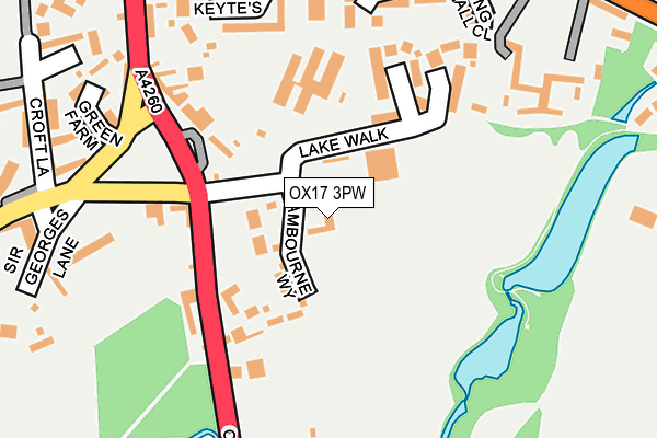 OX17 3PW map - OS OpenMap – Local (Ordnance Survey)