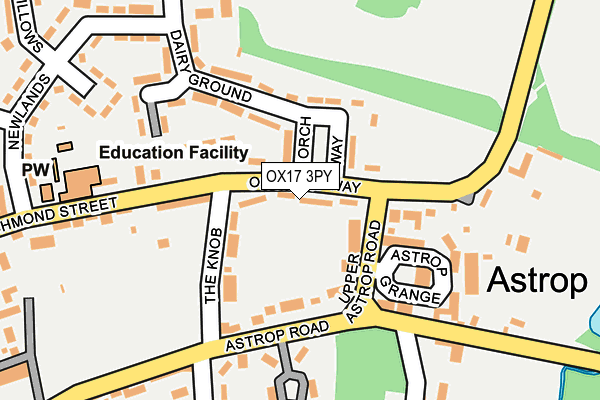 OX17 3PY map - OS OpenMap – Local (Ordnance Survey)