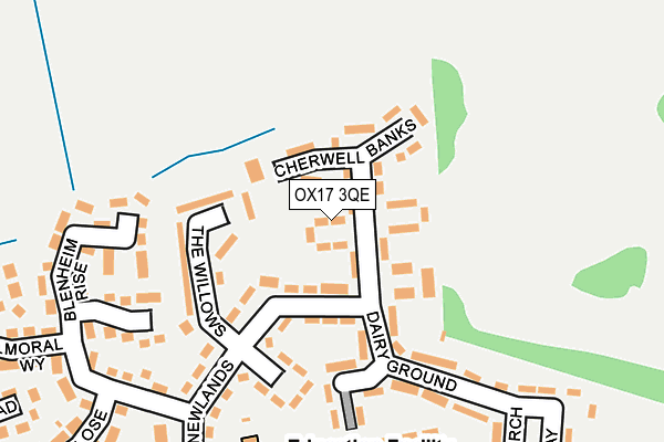 OX17 3QE map - OS OpenMap – Local (Ordnance Survey)