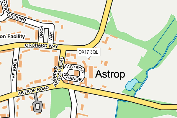 OX17 3QL map - OS OpenMap – Local (Ordnance Survey)