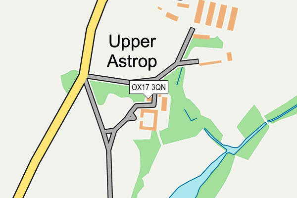 OX17 3QN map - OS OpenMap – Local (Ordnance Survey)