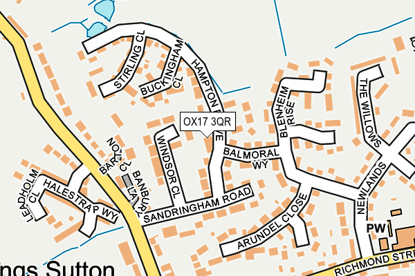 OX17 3QR map - OS OpenMap – Local (Ordnance Survey)