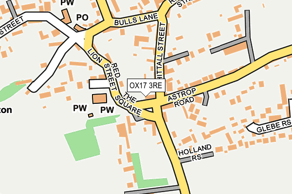 OX17 3RE map - OS OpenMap – Local (Ordnance Survey)
