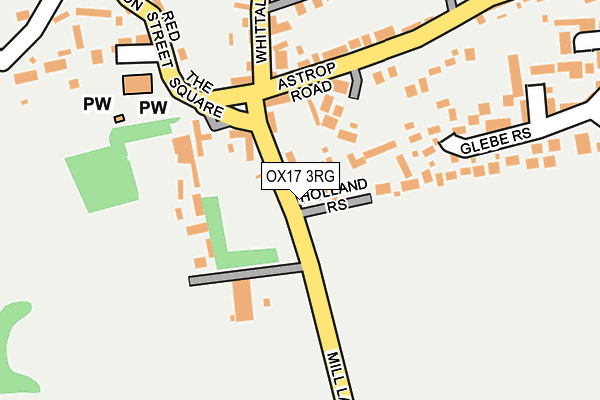 OX17 3RG map - OS OpenMap – Local (Ordnance Survey)