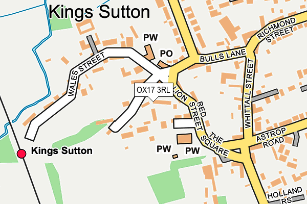 OX17 3RL map - OS OpenMap – Local (Ordnance Survey)
