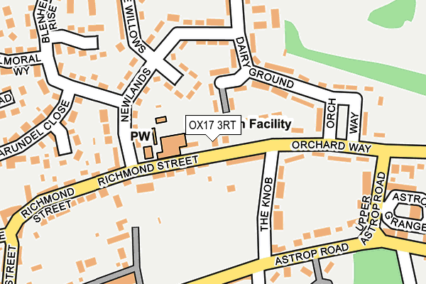 OX17 3RT map - OS OpenMap – Local (Ordnance Survey)