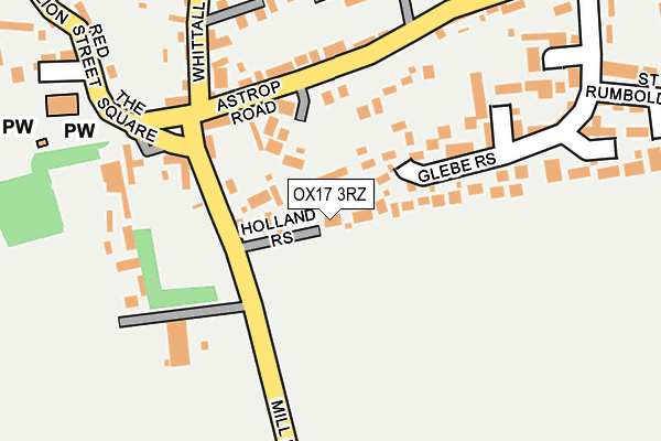 OX17 3RZ map - OS OpenMap – Local (Ordnance Survey)