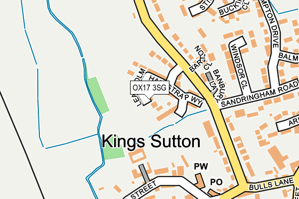 OX17 3SG map - OS OpenMap – Local (Ordnance Survey)