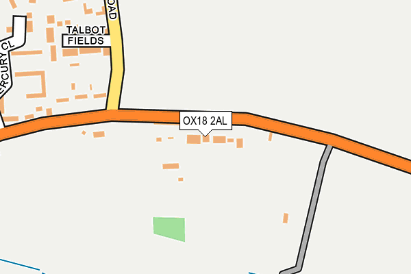 OX18 2AL map - OS OpenMap – Local (Ordnance Survey)