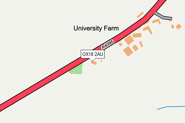 OX18 2AU map - OS OpenMap – Local (Ordnance Survey)