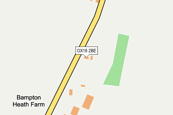 OX18 2BE map - OS OpenMap – Local (Ordnance Survey)