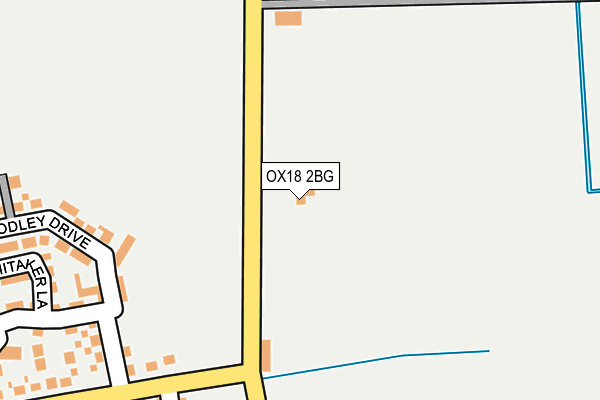 OX18 2BG map - OS OpenMap – Local (Ordnance Survey)