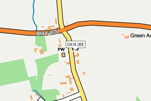 OX18 2EE map - OS OpenMap – Local (Ordnance Survey)