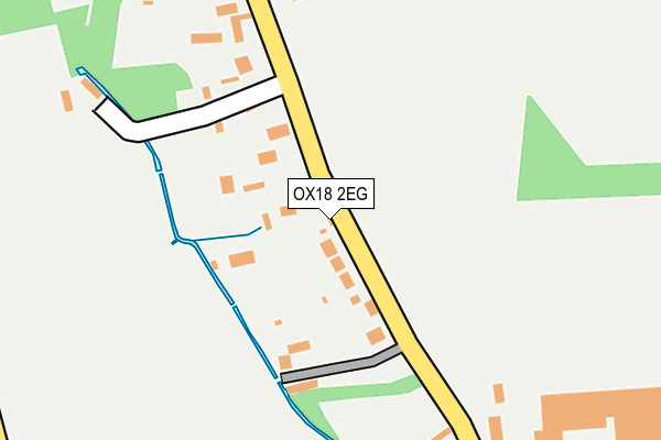 OX18 2EG map - OS OpenMap – Local (Ordnance Survey)
